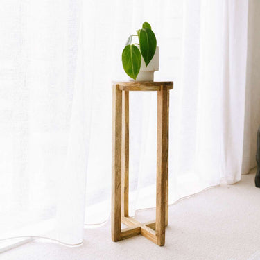 Natural Wooden Side Table at online8 furniture store Auckland