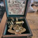 Nautical Brass Sextant with Compass & Box at online8 furniture store Auckland