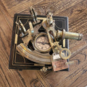 Nautical Brass Sextant with Compass & Box at online8 furniture store Auckland
