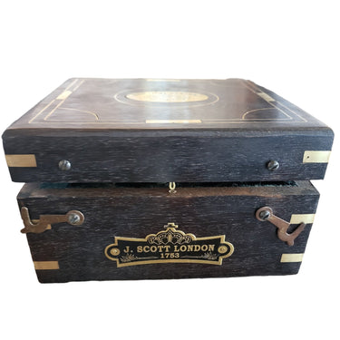 Nautical Brass Sextant with Compass & Box at online8 furniture store Auckland