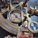 Nautical Brass Sextant with Compass & Box at online8 furniture store Auckland