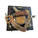 Nautical Brass Sextant with Compass & Box at online8 furniture store Auckland