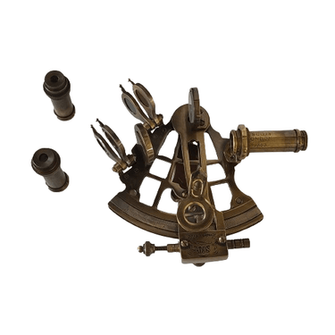 Nautical Solid Brass Sextant With Wooden Box at online8 furniture store Auckland