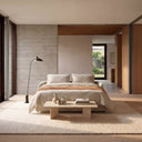 Neah Slim Sofa Bed 160cm with a 58cm seat depth and 89cm overall height in Blida sand grey