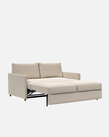 Neah Slim Sofa Bed 180cm, a 195cm-wide sofa with a 43cm seat height that pulls out to a 180 x 195cm bed