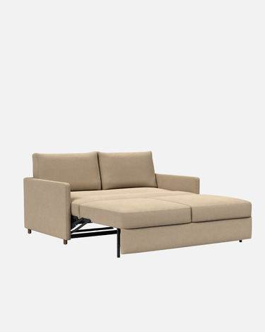 Phobos mocha Neah Slim Sofa Bed 180cm with a no-zag suspension and pocket-spring core under high-resilient foam