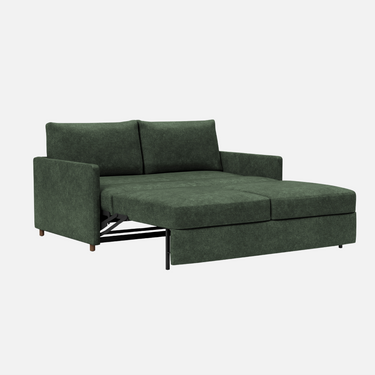 Neah Slim Sofa Bed, a 175cm-wide two-seater with a 43cm seat height that pulls out to a 160 x 195cm bed