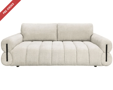 Neave 3 Seat Sofa - Textured Beige at online8 furniture store Auckland