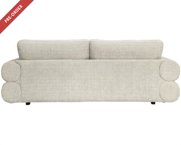 Neave 3 Seat Sofa - Textured Beige at online8 furniture store Auckland