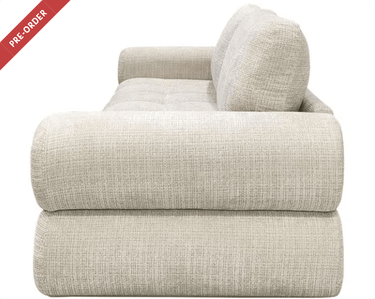 Neave 3 Seat Sofa - Textured Beige at online8 furniture store Auckland
