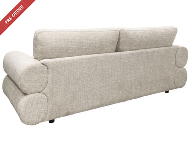 Neave 3 Seat Sofa - Textured Beige at online8 furniture store Auckland