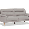 Nebraska 3 Seater Leather Sofa - Pewter at online8 furniture store Auckland