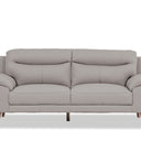 Nebraska 3 Seater Leather Sofa - Pewter at online8 furniture store Auckland