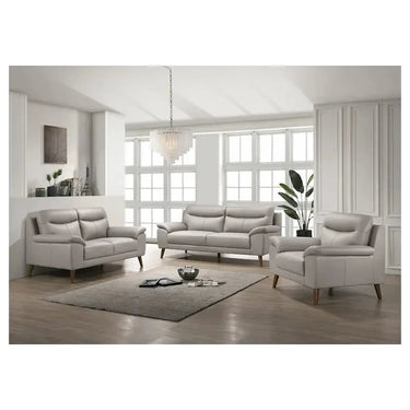 Nebraska Leather Lounge Suite - 3+2 Seater at online8 furniture store Auckland