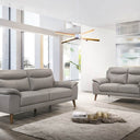 Nebraska Leather Lounge Suite - 3+2 Seater at online8 furniture store Auckland