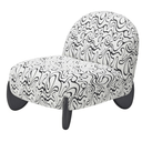 Nero Accent Chair - Black & White at online8 furniture store Auckland