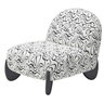 Nero Accent Chair - Black & White at online8 furniture store Auckland