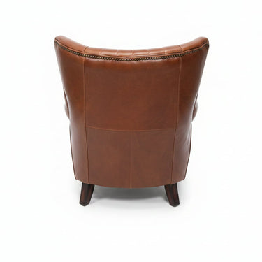 Newark Leather Occasional Chair - Vintage Brown at Online8 Furniture Auckland NZ
