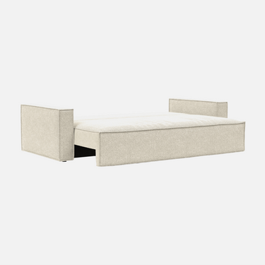 Newilla three-seater sofa bed in Phobos mocha for living rooms and guest rooms