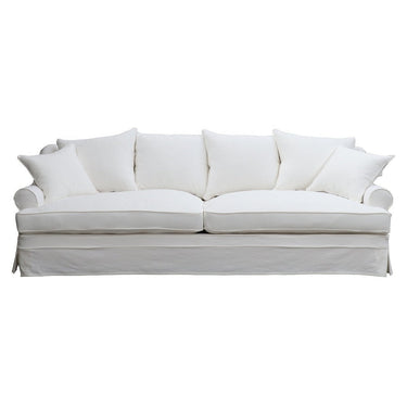 Newport 3.5 Seater Slip Cover Sofa - Cloud at online8 furniture store Auckland