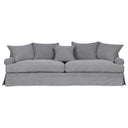 Newport 3.5 Seater Slip Cover Sofa - Cool Grey at online8 furniture store Auckland