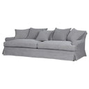 Newport 3.5 Seater Slip Cover Sofa - Cool Grey at online8 furniture store Auckland