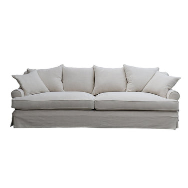 Newport 3.5 Seater Slip Cover Sofa - Salt & Pepper at online8 furniture store Auckland