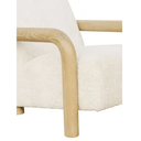 Nicola Accent Chair - Textured Cream at online8 furniture store Auckland