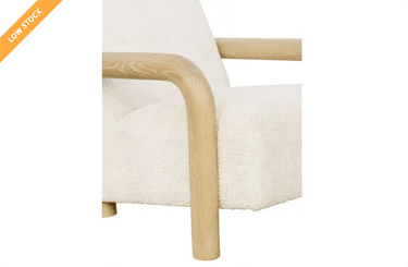 Nicola Accent Chair - Textured Cream at online8 furniture store Auckland