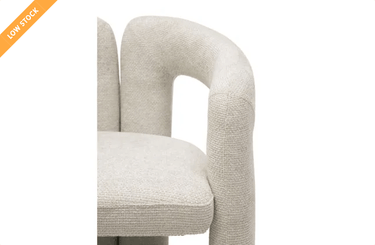 Nina Fabric Dining Chair - Dove at online8 furniture store Auckland