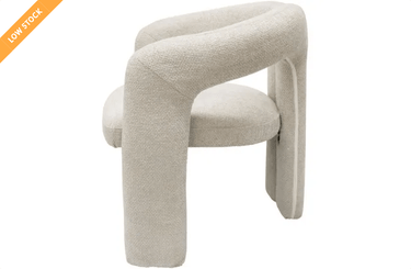 Nina Fabric Dining Chair - Dove at online8 furniture store Auckland