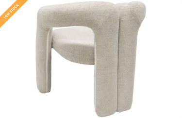 Nina Fabric Dining Chair - Dove at online8 furniture store Auckland