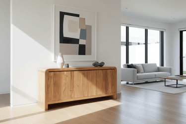 Noah 3 Door Sideboard - Natural at Online8 Furniture Auckland NZ