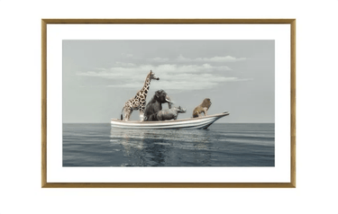 Noah's Ark Print  in Glass Matt Board at online8 furniture store Auckland