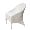 Noosa Outdoor Chair W/Outdoor Seat Cushion - White at online8 furniture store Auckland