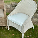Noosa Outdoor Chair W/Outdoor Seat Cushion - White at online8 furniture store Auckland