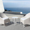 Noosa Outdoor Chair W/Outdoor Seat Cushion - White at online8 furniture store Auckland