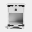 Nordic 1 Drawer Bedside Table - NZ Made at online8 furniture store Auckland