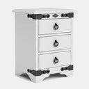 Nordic 3 Drawer Bedside Table - NZ Made at online8 furniture store Auckland