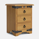 Nordic 3 Drawer Bedside Table - NZ Made at online8 furniture store Auckland