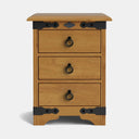 Nordic 3 Drawer Bedside Table - NZ Made at online8 furniture store Auckland
