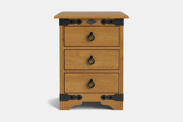 Nordic 3 Drawer Bedside Table - NZ Made at online8 furniture store Auckland