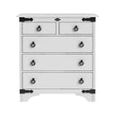 Nordic 5 Drawer Tallboy - NZ Made at online8 furniture store Auckland