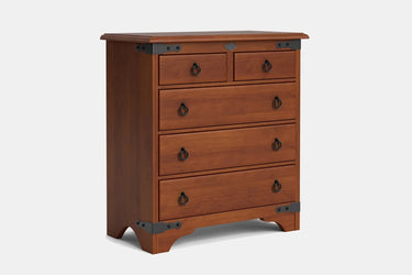 Nordic 5 Drawer Tallboy - NZ Made at online8 furniture store Auckland