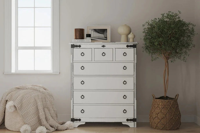 Nordic 7 Drawer Tallboy - NZ Made at online8 furniture store Auckland