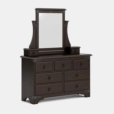 Nordic 9 Drawer Dresser & Mirror - NZ Made at online8 furniture store Auckland