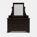 Nordic 9 Drawer Dresser & Mirror - NZ Made at online8 furniture store Auckland