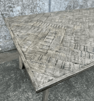 Nordic Herringbone Dining Table - 1800 at online8 furniture store Auckland
