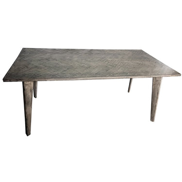 Nordic Herringbone Dining Table - 1800 at online8 furniture store Auckland