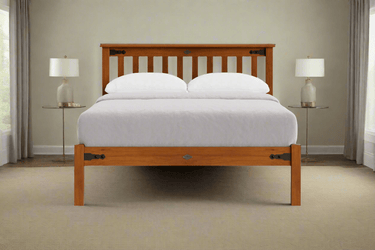 Nordic Low Foot Slatted Bed Frame - NZ Made at online8 furniture store Auckland